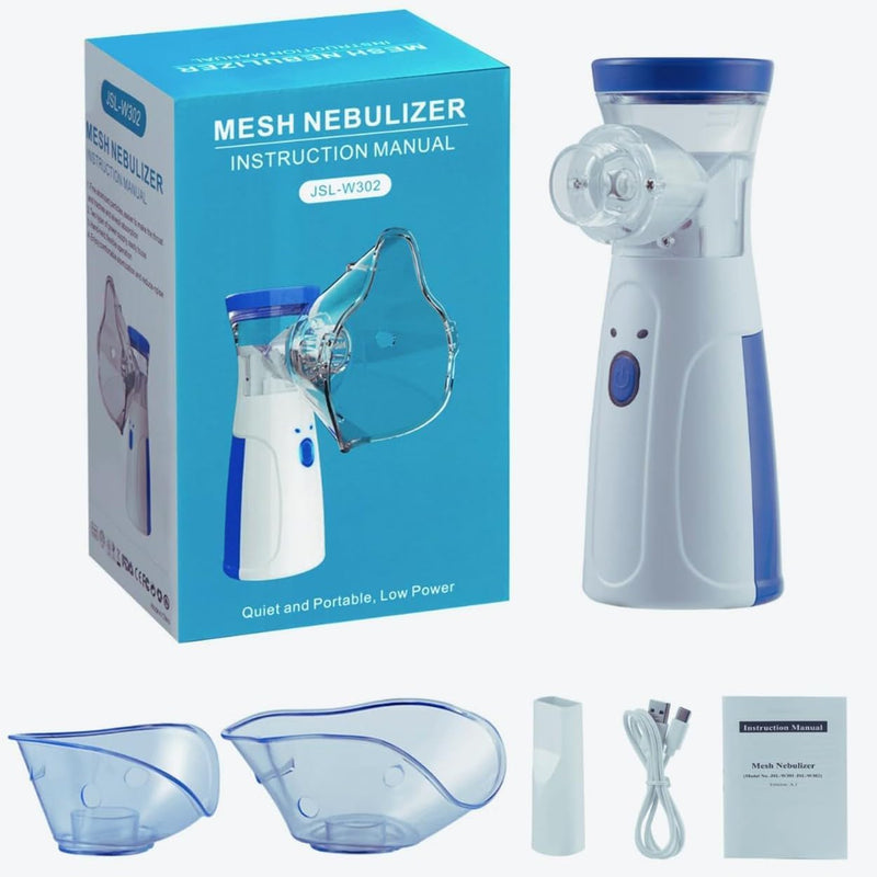 Nebulizador Silencioso Portátil - Inalador para Asma e Problemas Respiratórios™